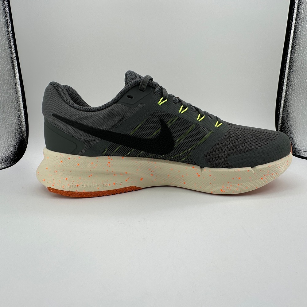 Nike Run Swift 3 Mens Running Shoes Mens 13 Iron Grey-Orange HV5226-068 NEW - Picture 2 of 13